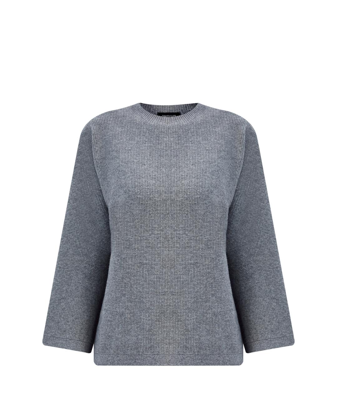 FABIANA FILIPPI Серый шерстяной джемпер / свитер, фото 1