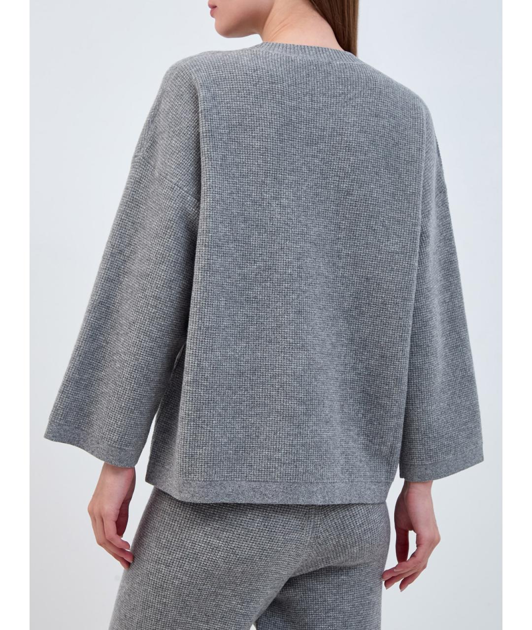 FABIANA FILIPPI Серый шерстяной джемпер / свитер, фото 4