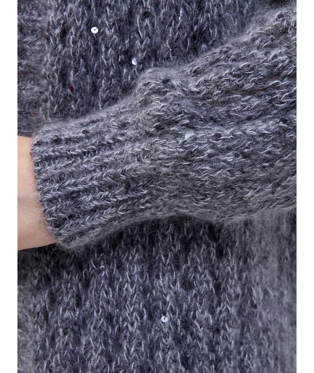 ELEVENTY Серый хлопковый кардиган, фото 5
