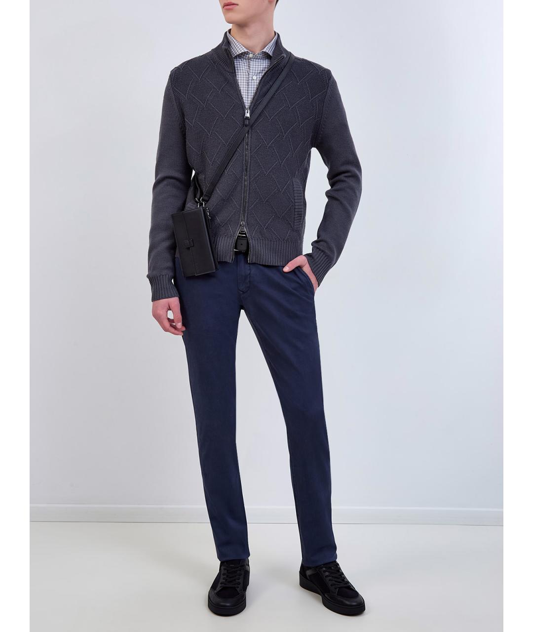 JACOB COHEN Синие повседневные брюки, фото 2