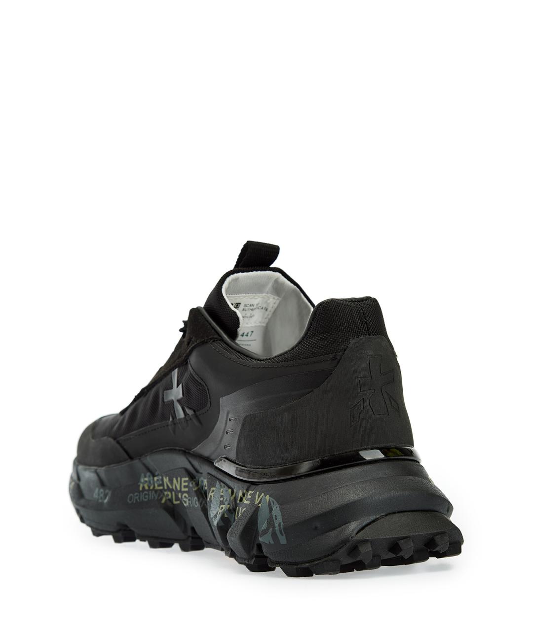 PREMIATA Черные текстильные кроссовки, фото 4