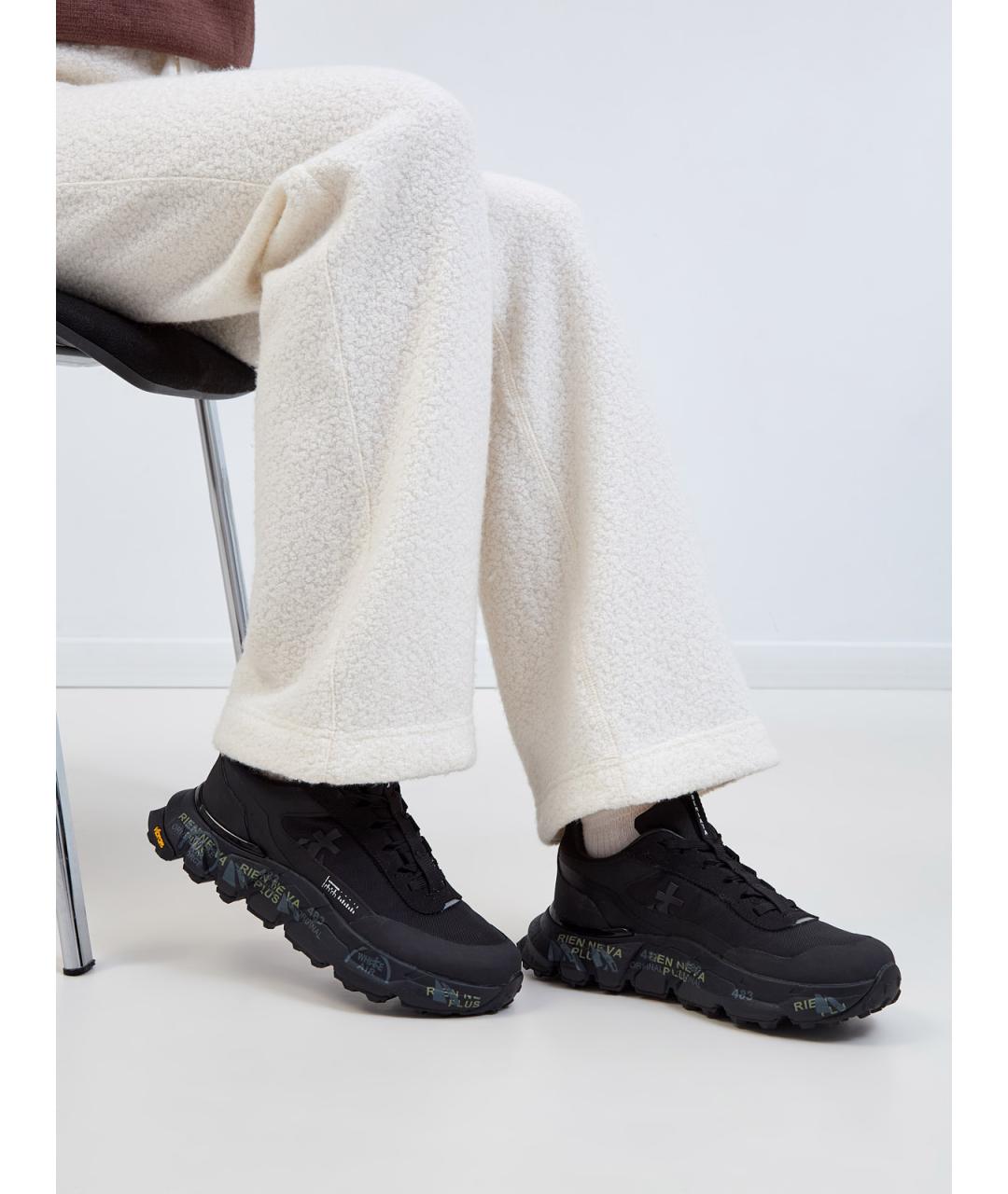 PREMIATA Черные текстильные кроссовки, фото 2