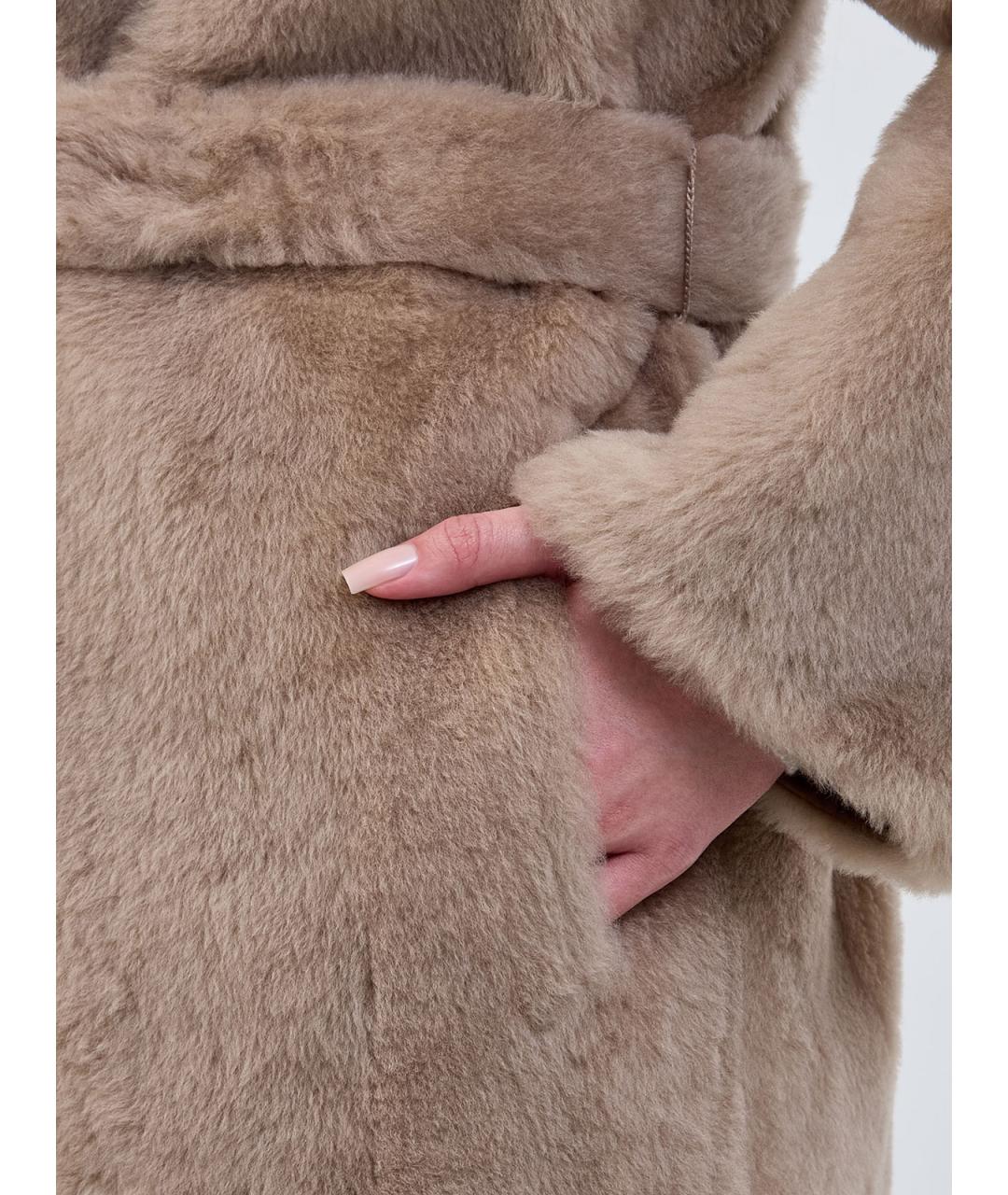 YVES SALOMON Коричневая меховая шуба, фото 6