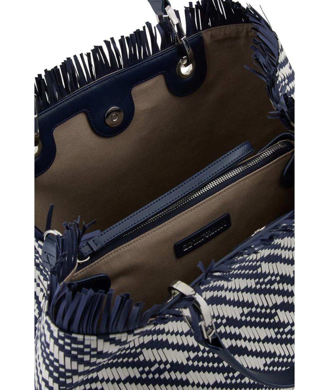 EMPORIO ARMANI Синяя сумка тоут, фото 4