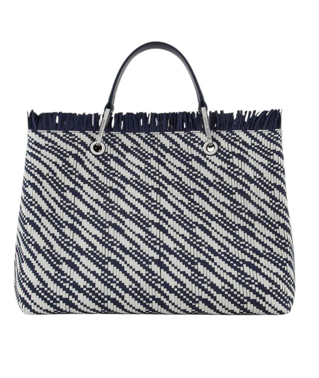 EMPORIO ARMANI Синяя сумка тоут, фото 3