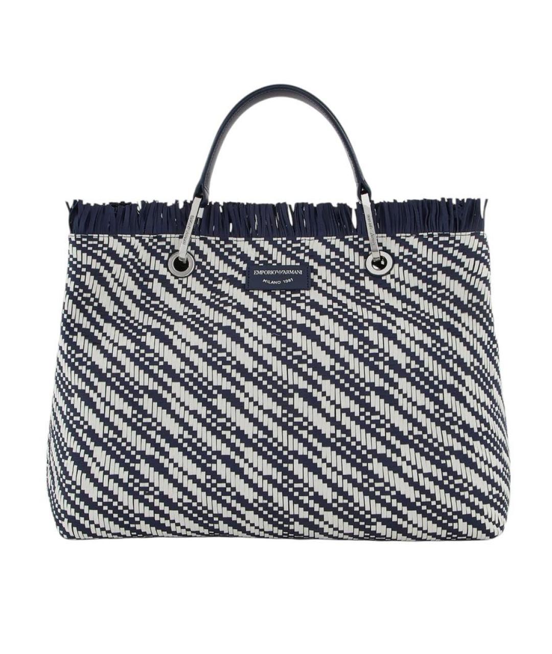 EMPORIO ARMANI Синяя сумка тоут, фото 6