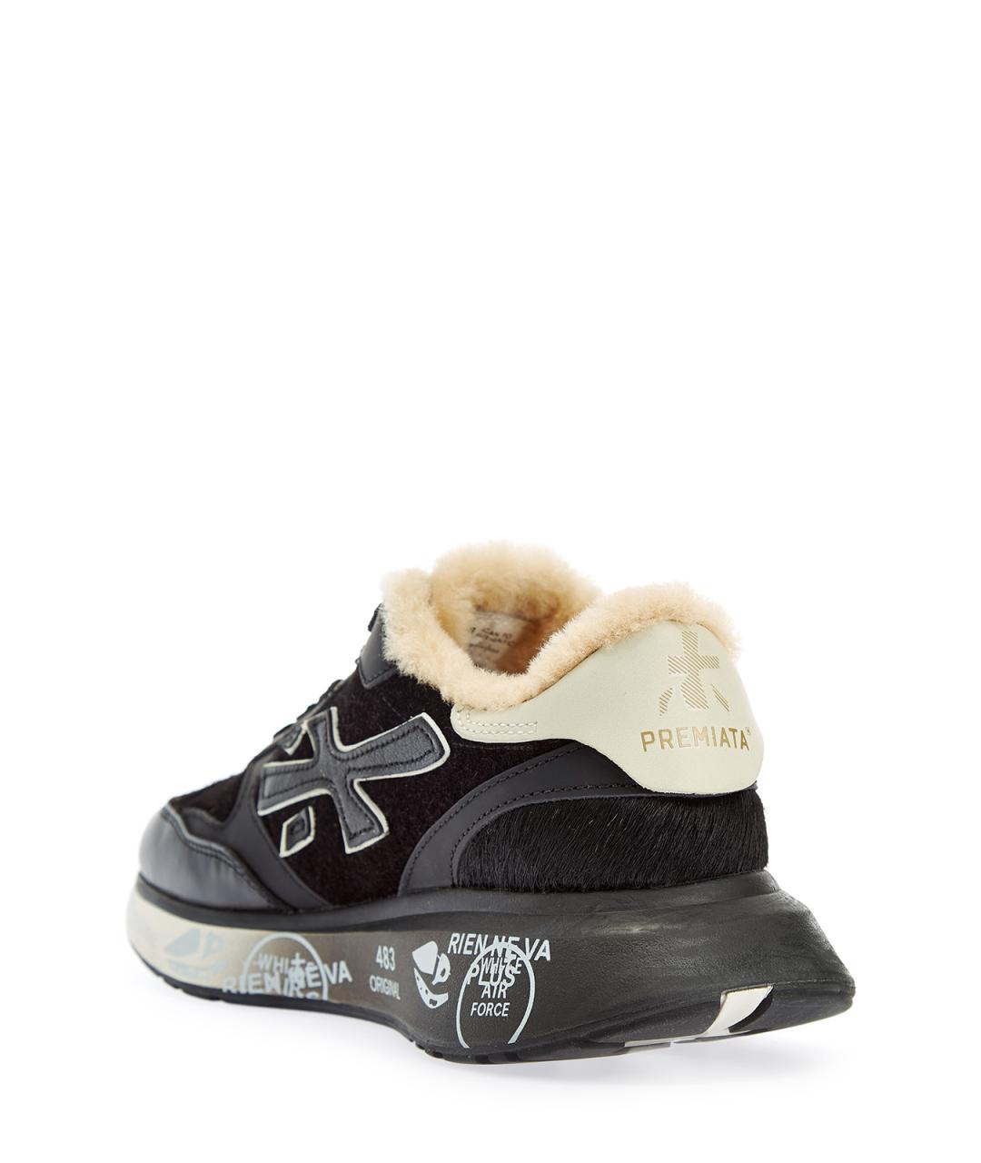 PREMIATA Черные кожаные кроссовки, фото 4