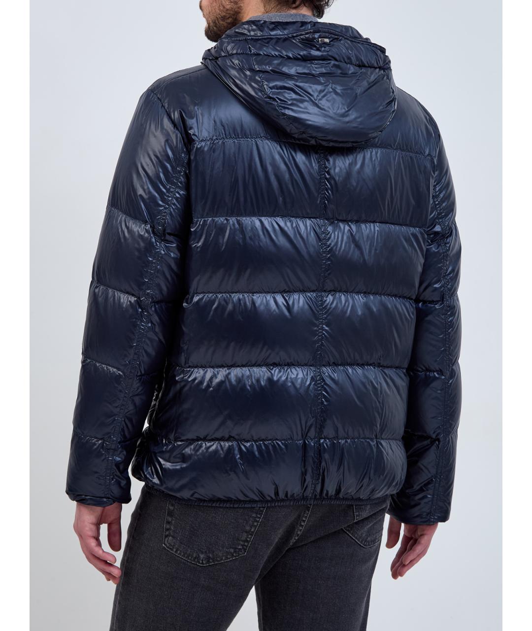 HERNO Синий полиамидовый пуховик, фото 4