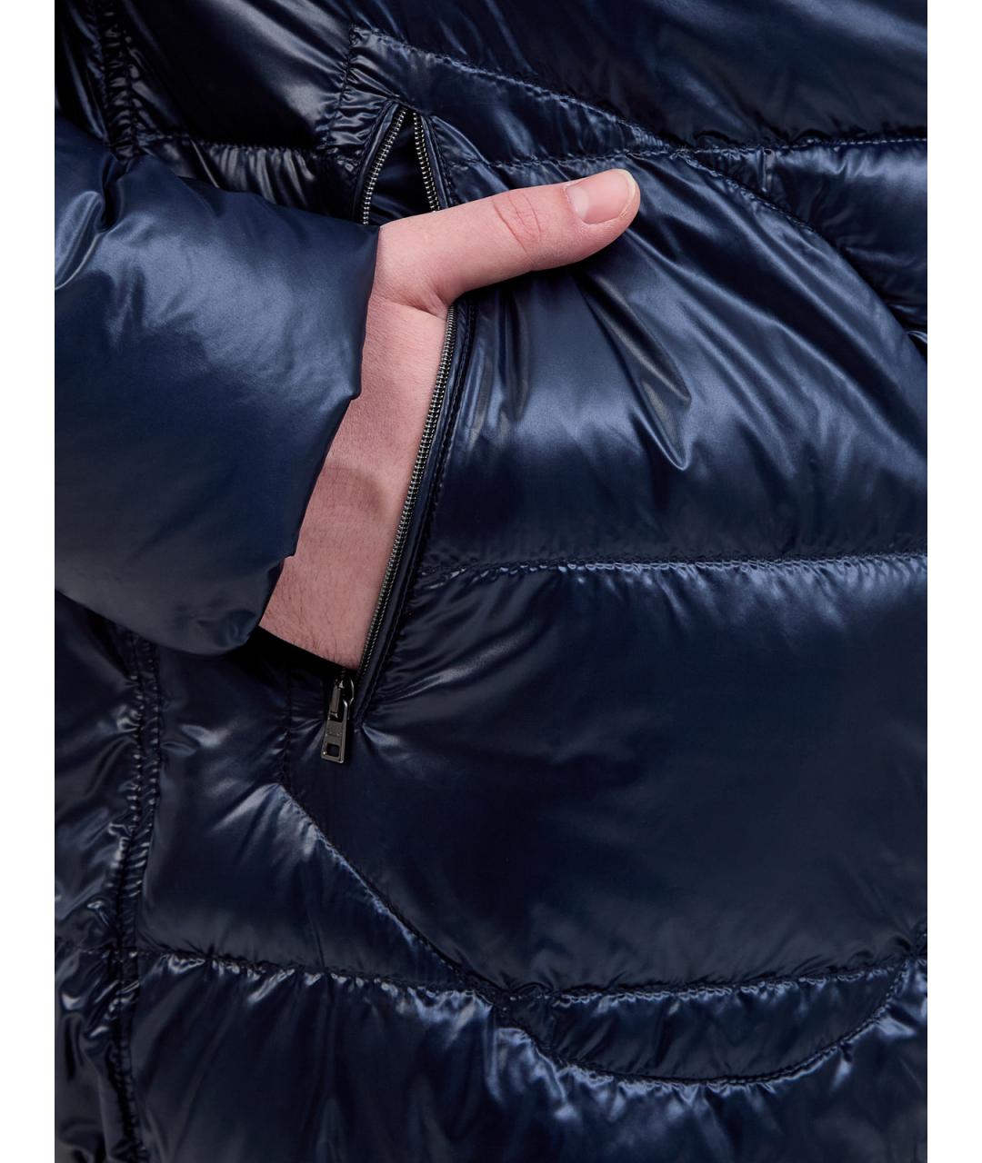 HERNO Синий полиамидовый пуховик, фото 5
