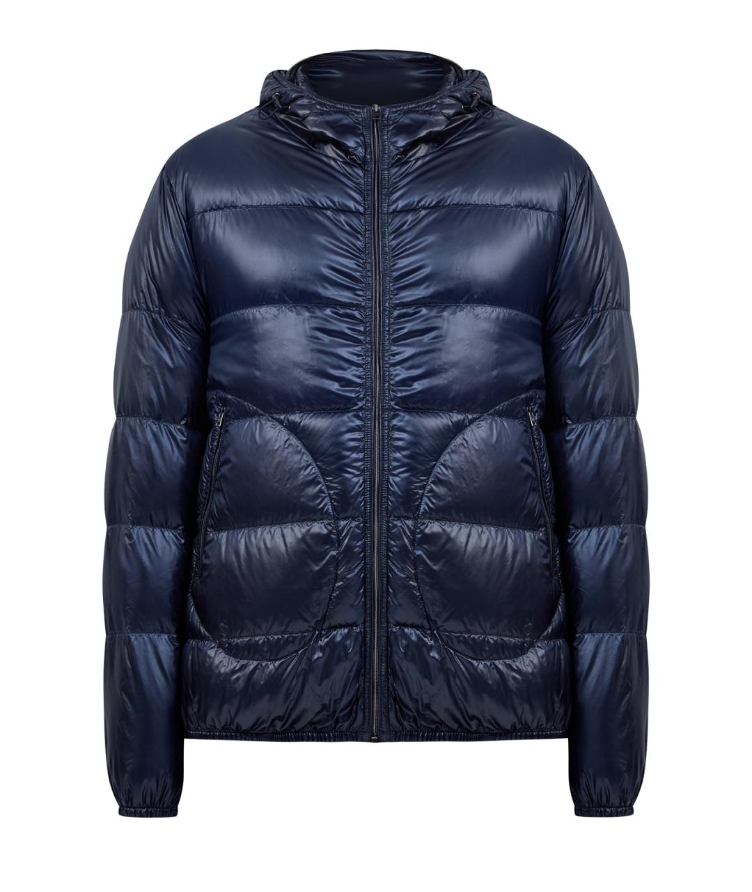 HERNO Синий полиамидовый пуховик, фото 1