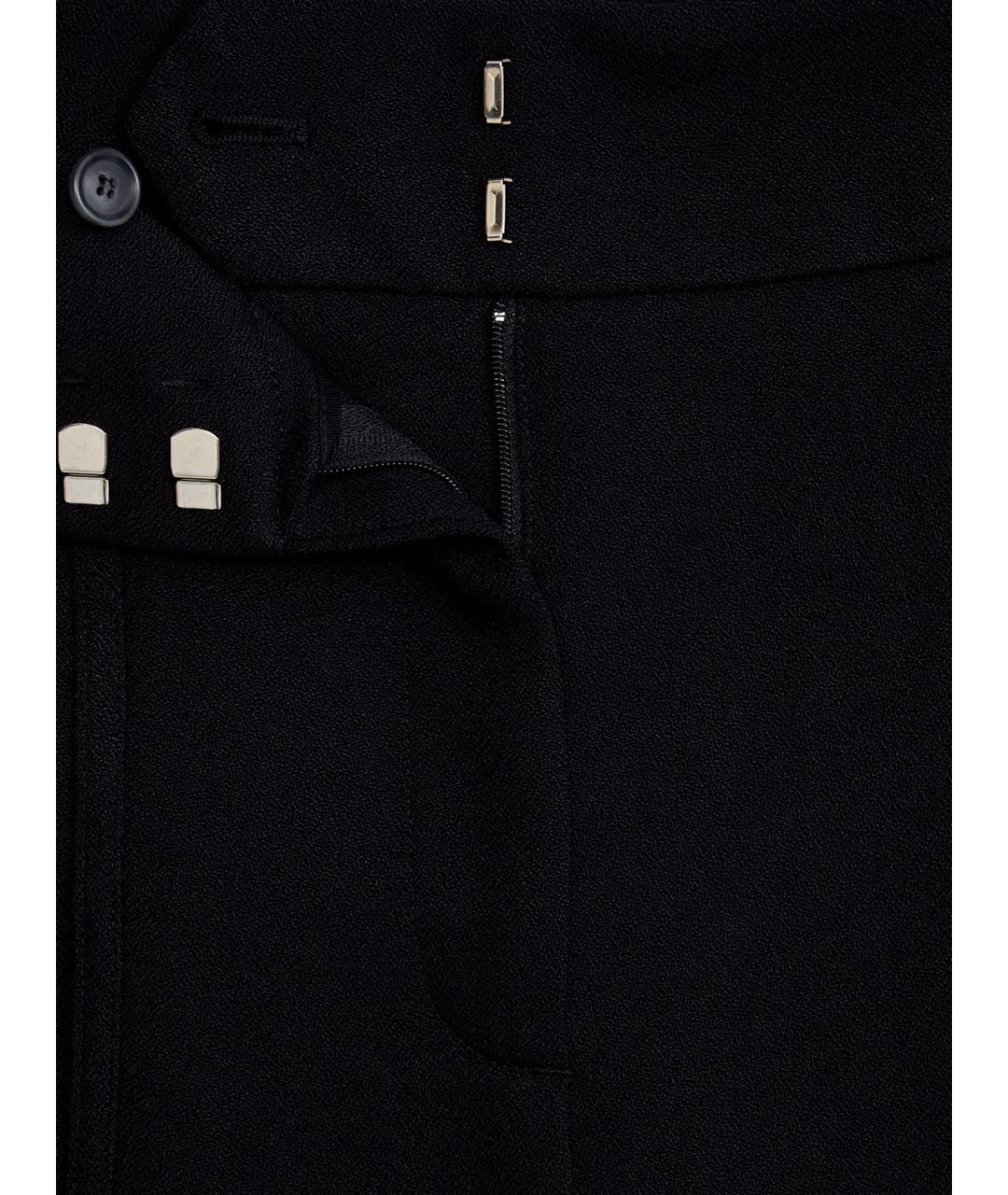 LORENA ANTONIAZZI Черные вискозные прямые брюки, фото 6