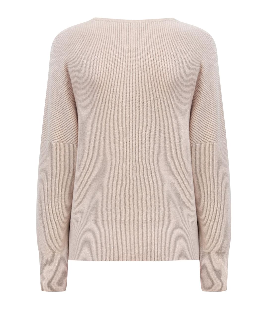 BRUNELLO CUCINELLI Бежевый кашемировый джемпер / свитер, фото 2