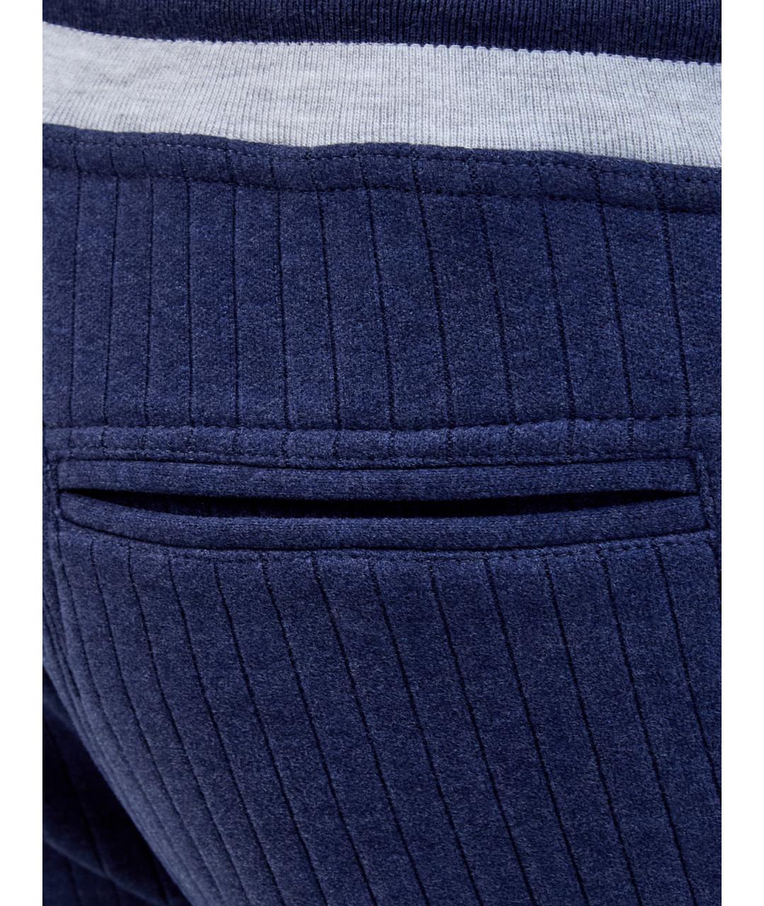 BRUNELLO CUCINELLI Синие хлопковые повседневные брюки, фото 5