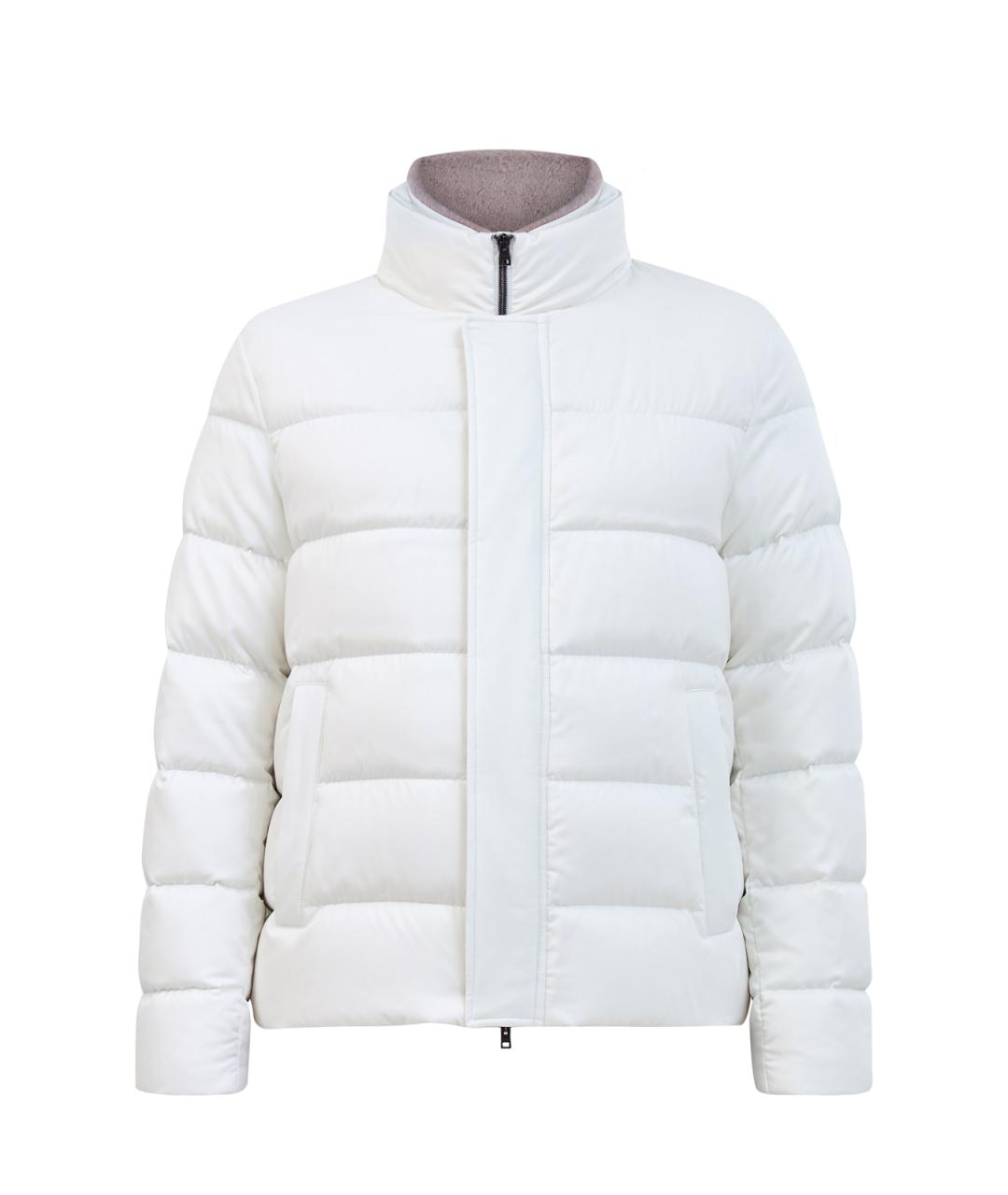 HERNO Белый полиэстеровый пуховик, фото 1