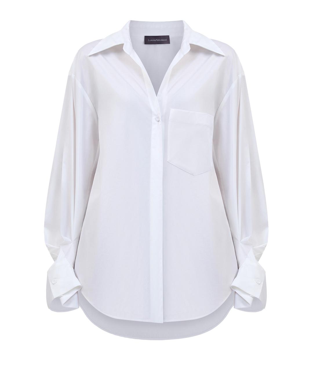 LORENA ANTONIAZZI Белая хлопковая рубашка, фото 1