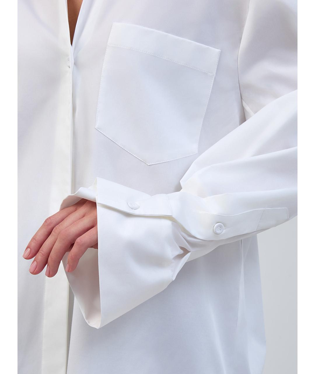 LORENA ANTONIAZZI Белая хлопковая рубашка, фото 5