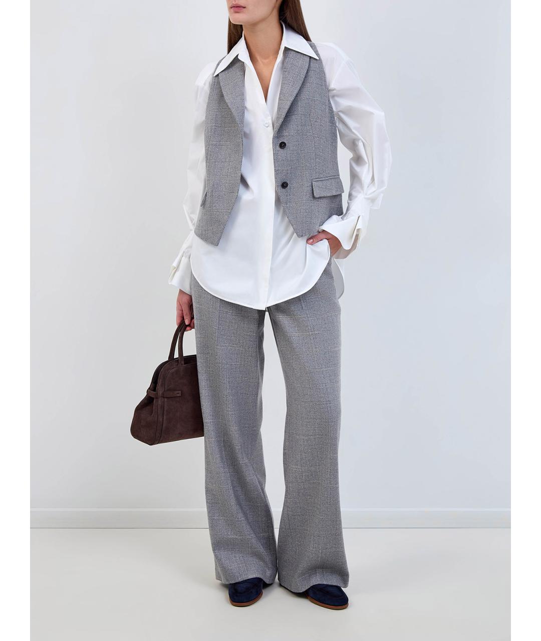 LORENA ANTONIAZZI Белая хлопковая рубашка, фото 2