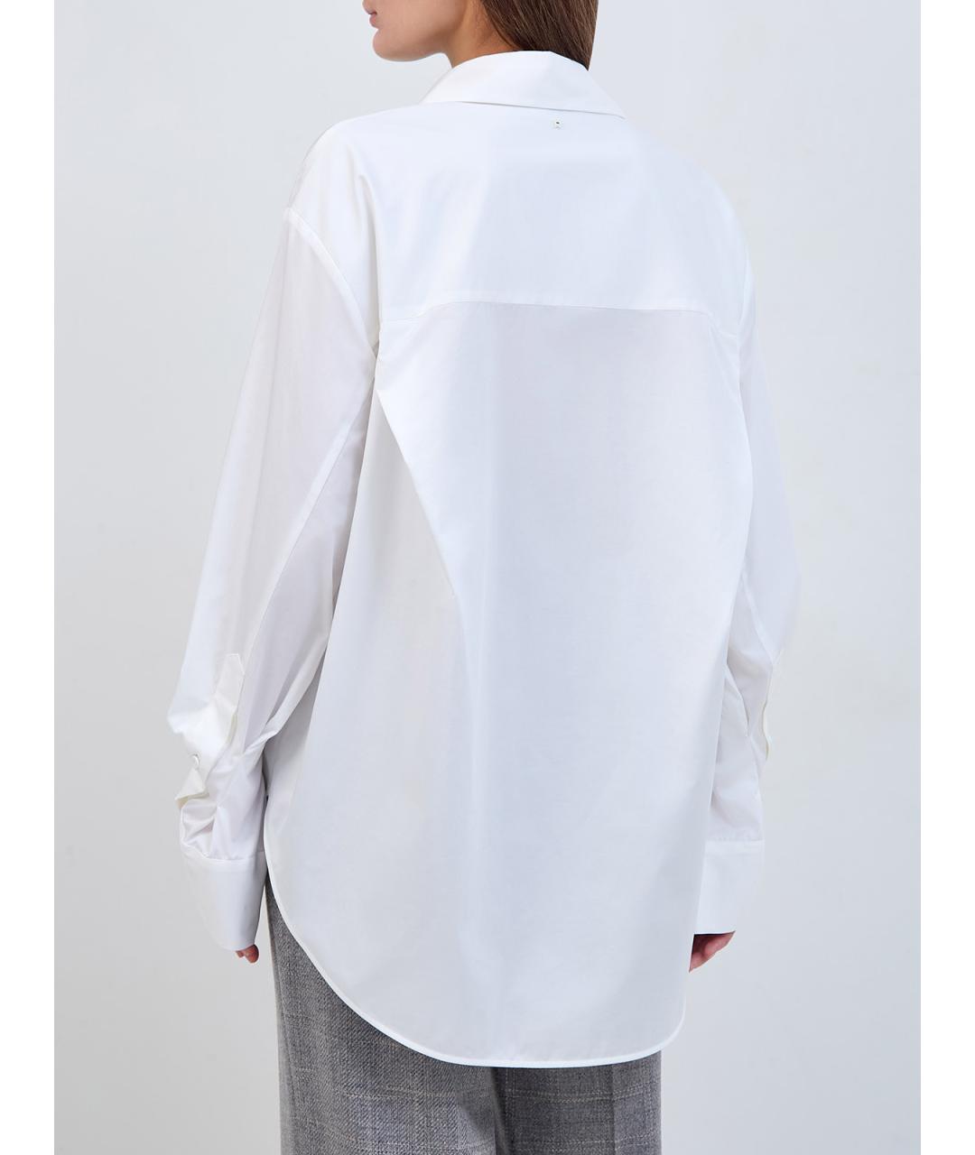 LORENA ANTONIAZZI Белая хлопковая рубашка, фото 4