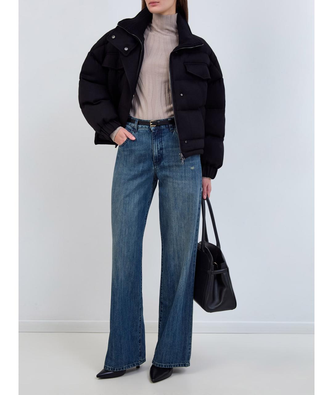 LORENA ANTONIAZZI Синие хлопковые прямые джинсы, фото 2