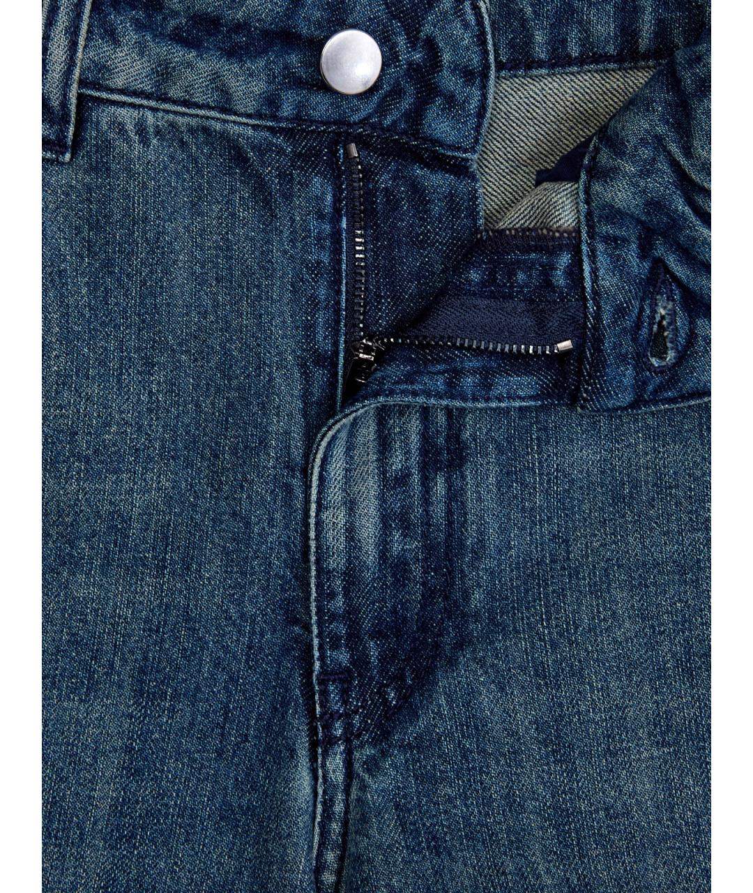 LORENA ANTONIAZZI Синие хлопковые прямые джинсы, фото 6