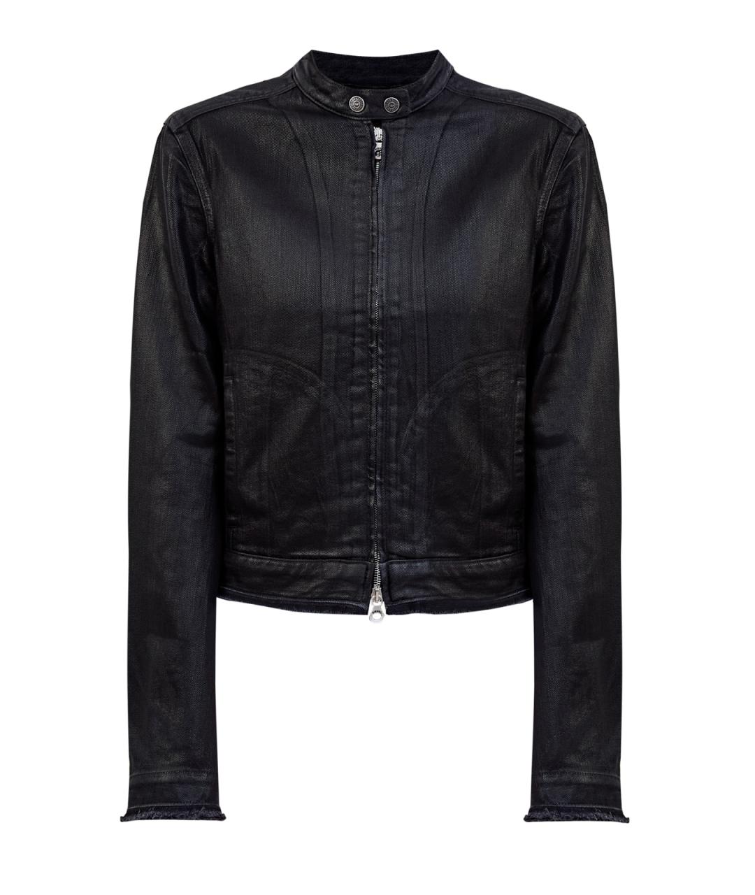 DIESEL Черная хлопковая куртка, фото 1