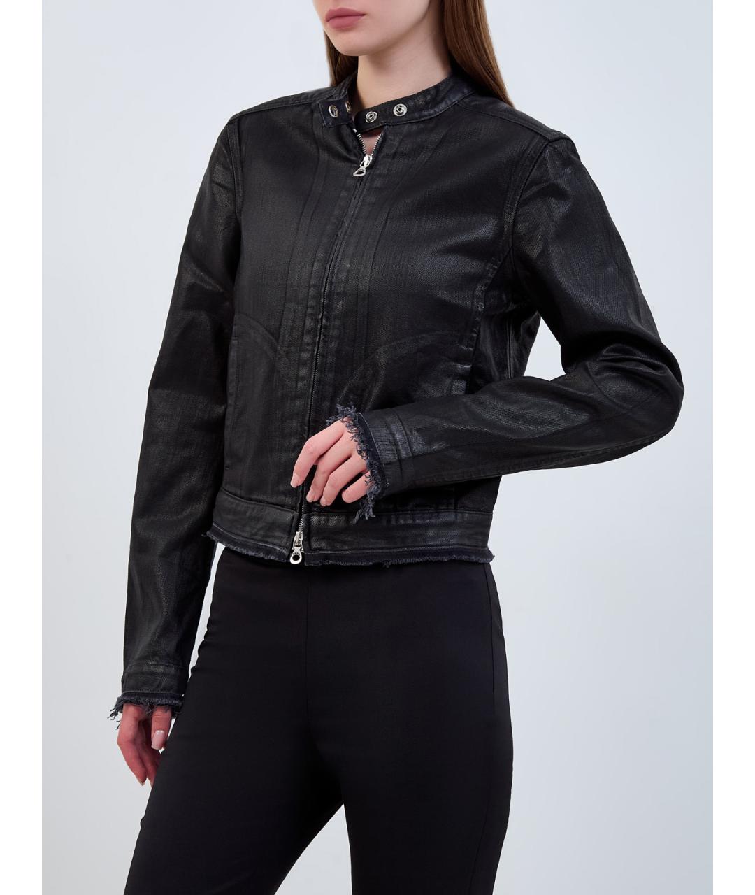 DIESEL Черная хлопковая куртка, фото 3