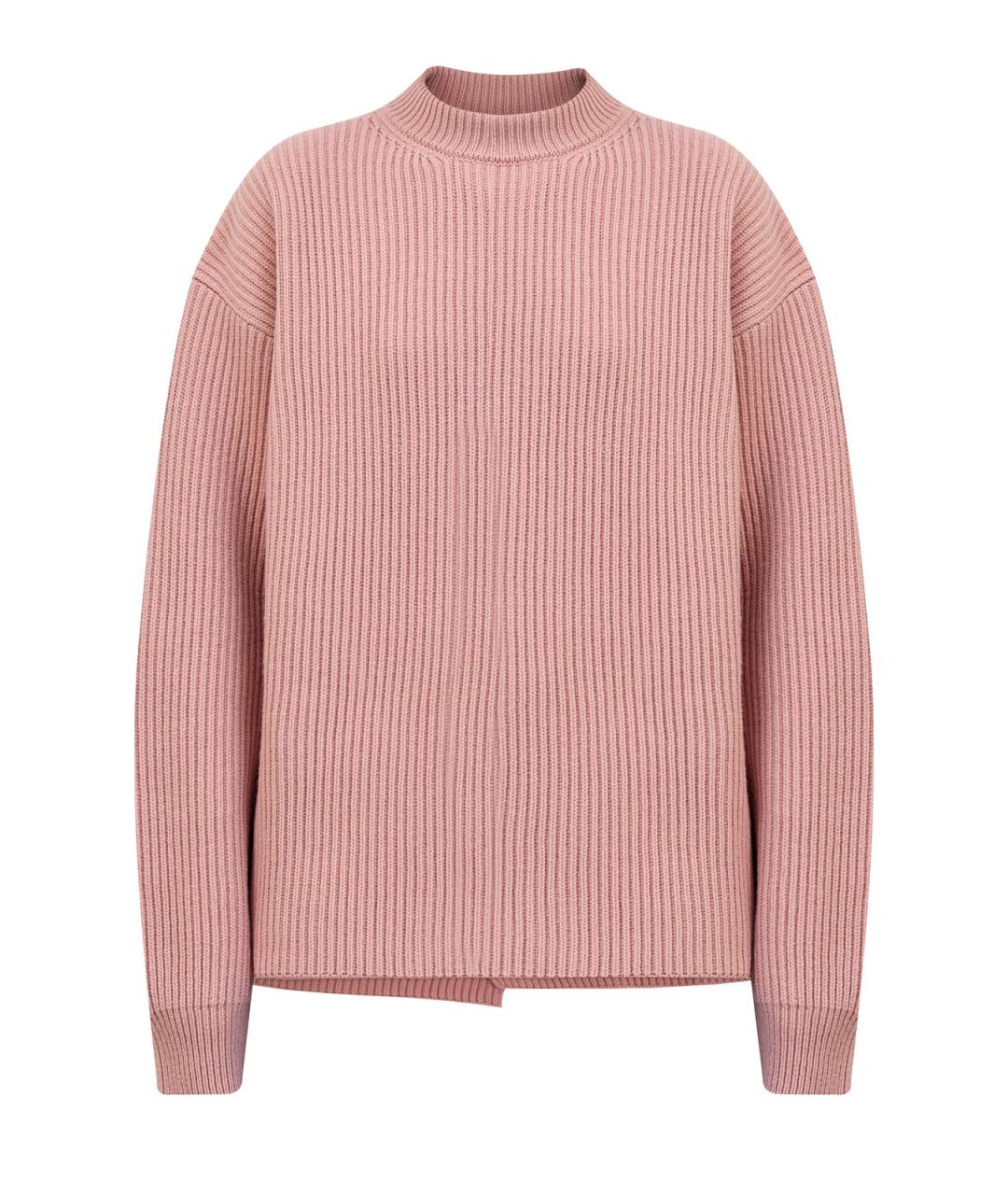 JIL SANDER Розовый шерстяной джемпер / свитер, фото 1