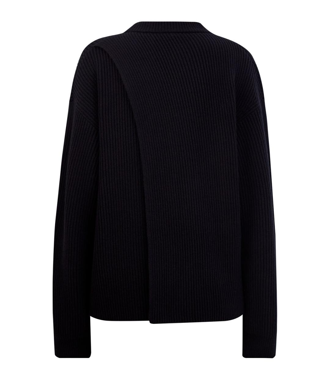 JIL SANDER Черный шерстяной джемпер / свитер, фото 2