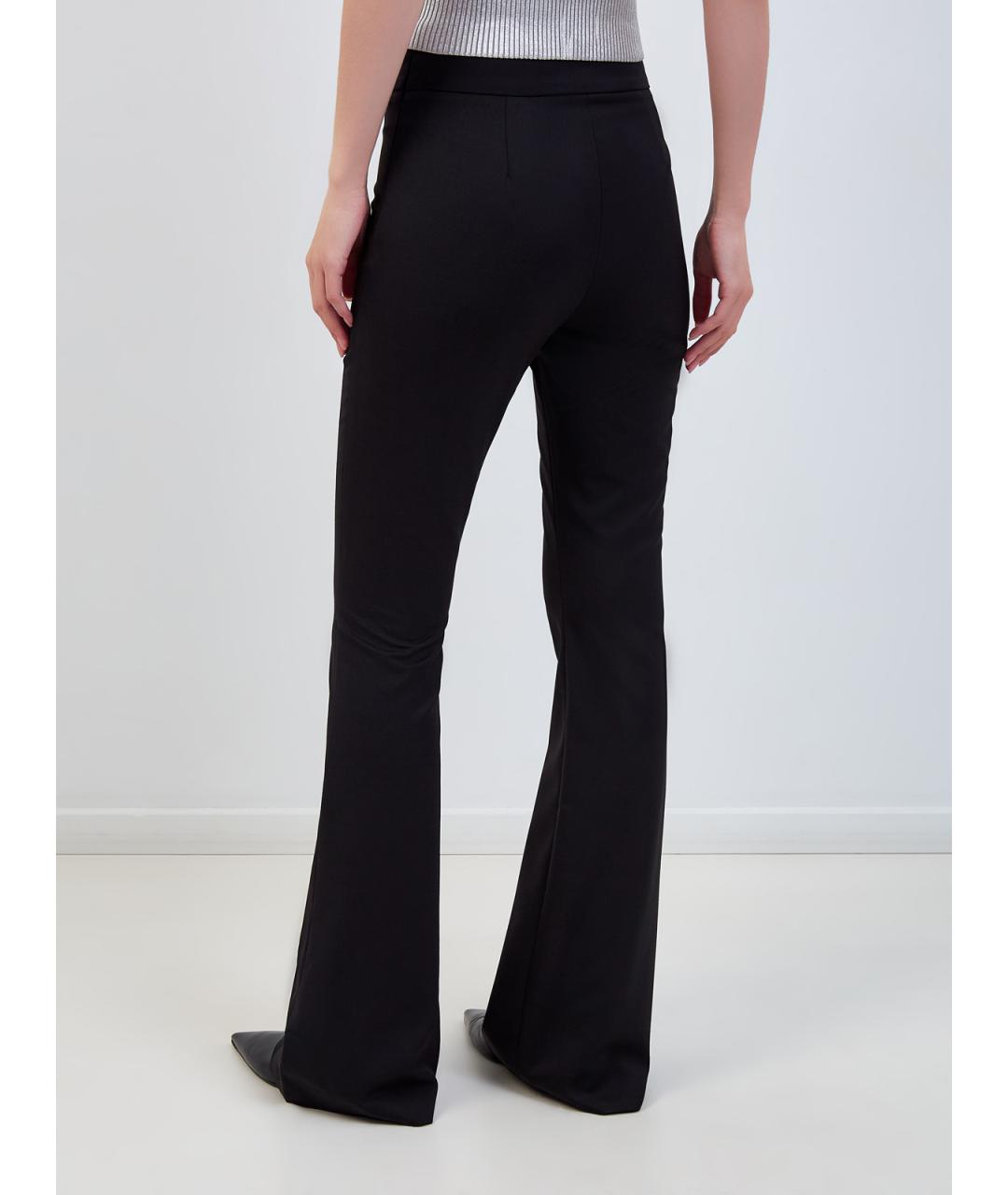 DIESEL Черные полиэстеровые брюки узкие, фото 4