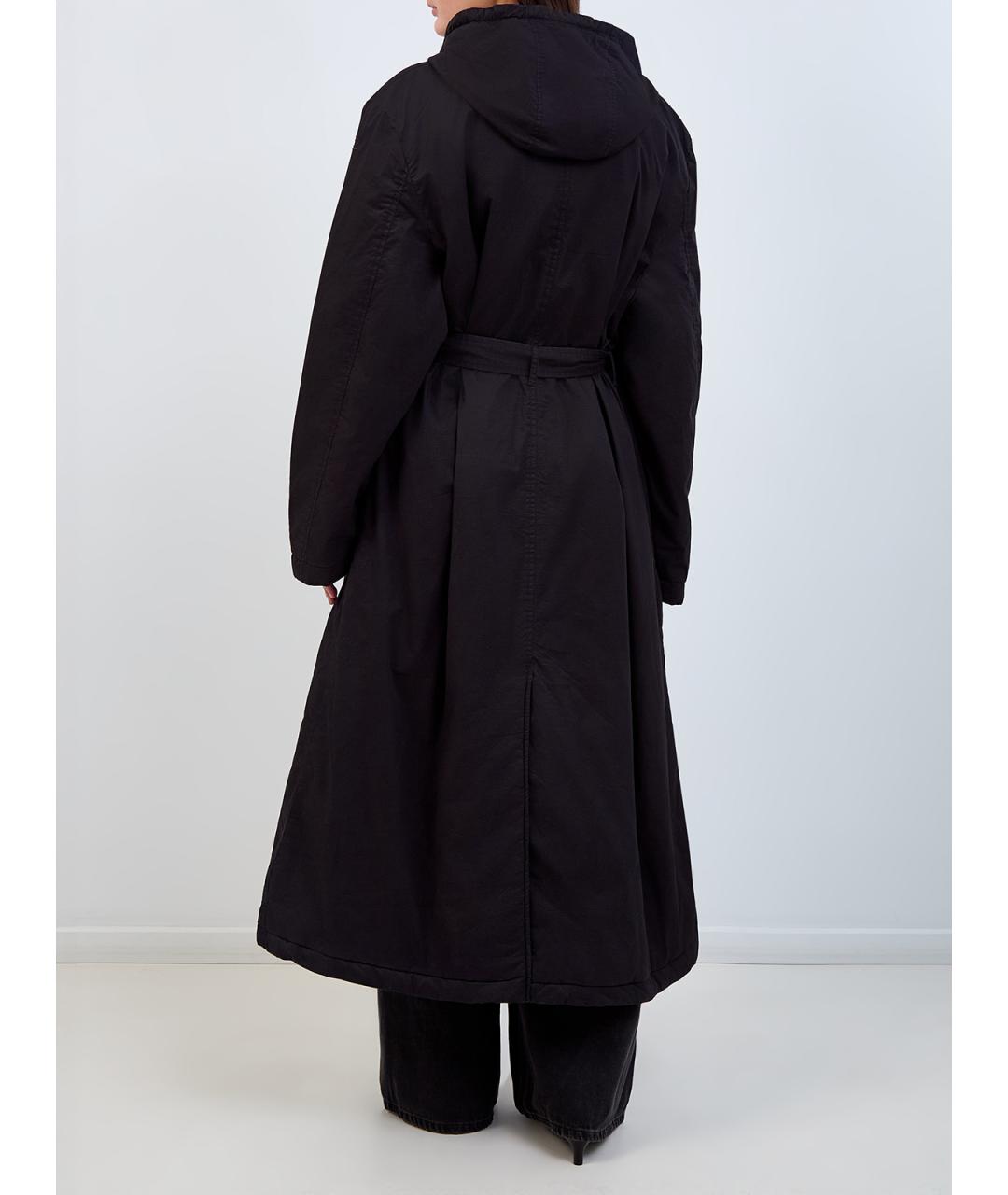 DIESEL Черный хлопковый тренч/плащ, фото 4