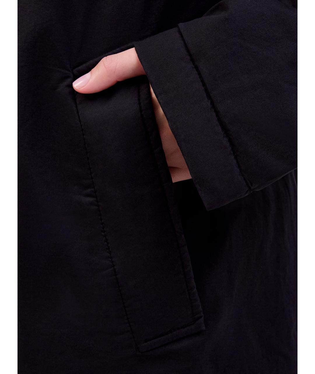 DIESEL Черный хлопковый тренч/плащ, фото 5