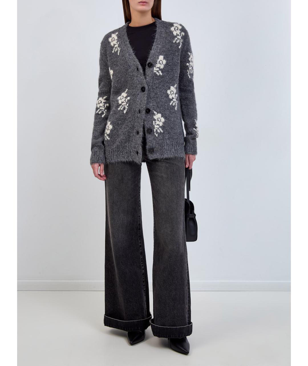 JIL SANDER Черная хлопковая футболка, фото 2