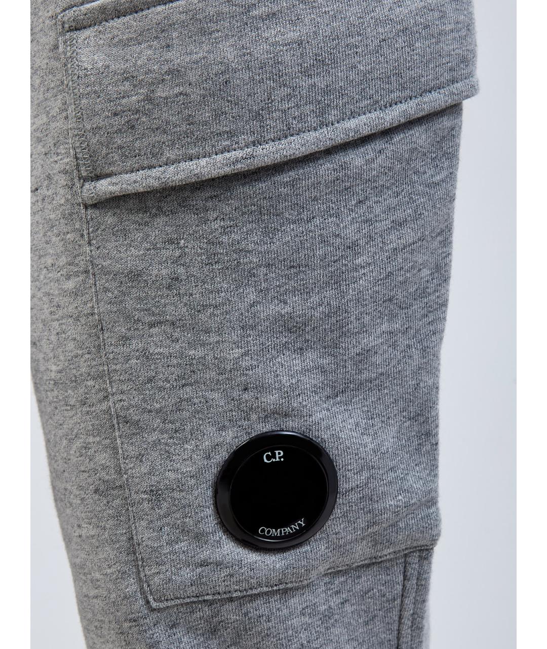 CP COMPANY Серые хлопковые повседневные брюки, фото 5