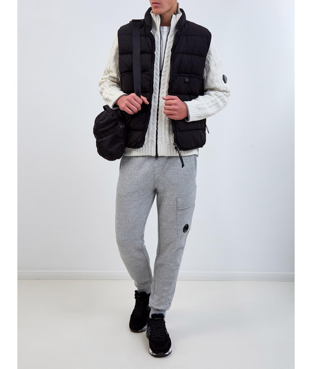 CP COMPANY Серые хлопковые повседневные брюки, фото 2