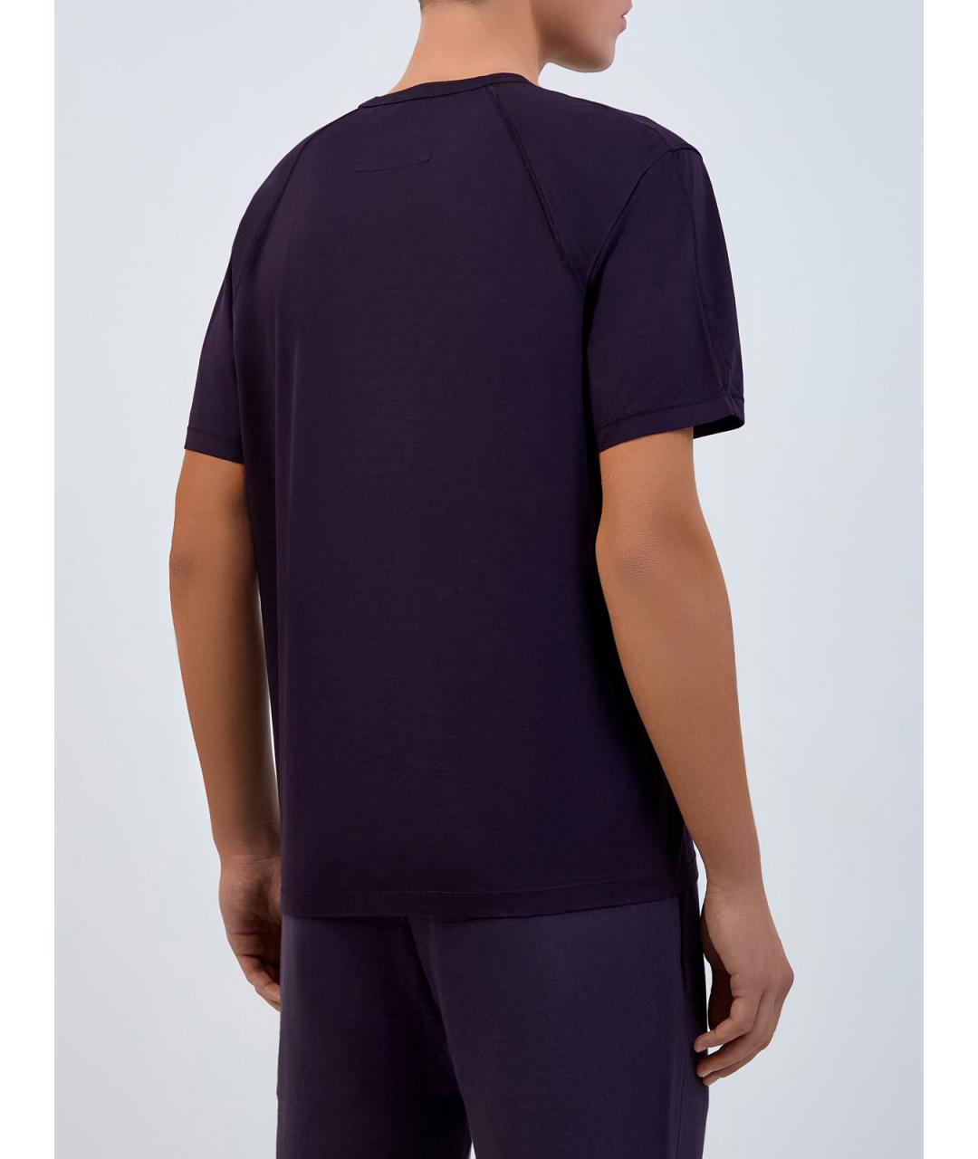 CP COMPANY Синяя хлопковая футболка, фото 4