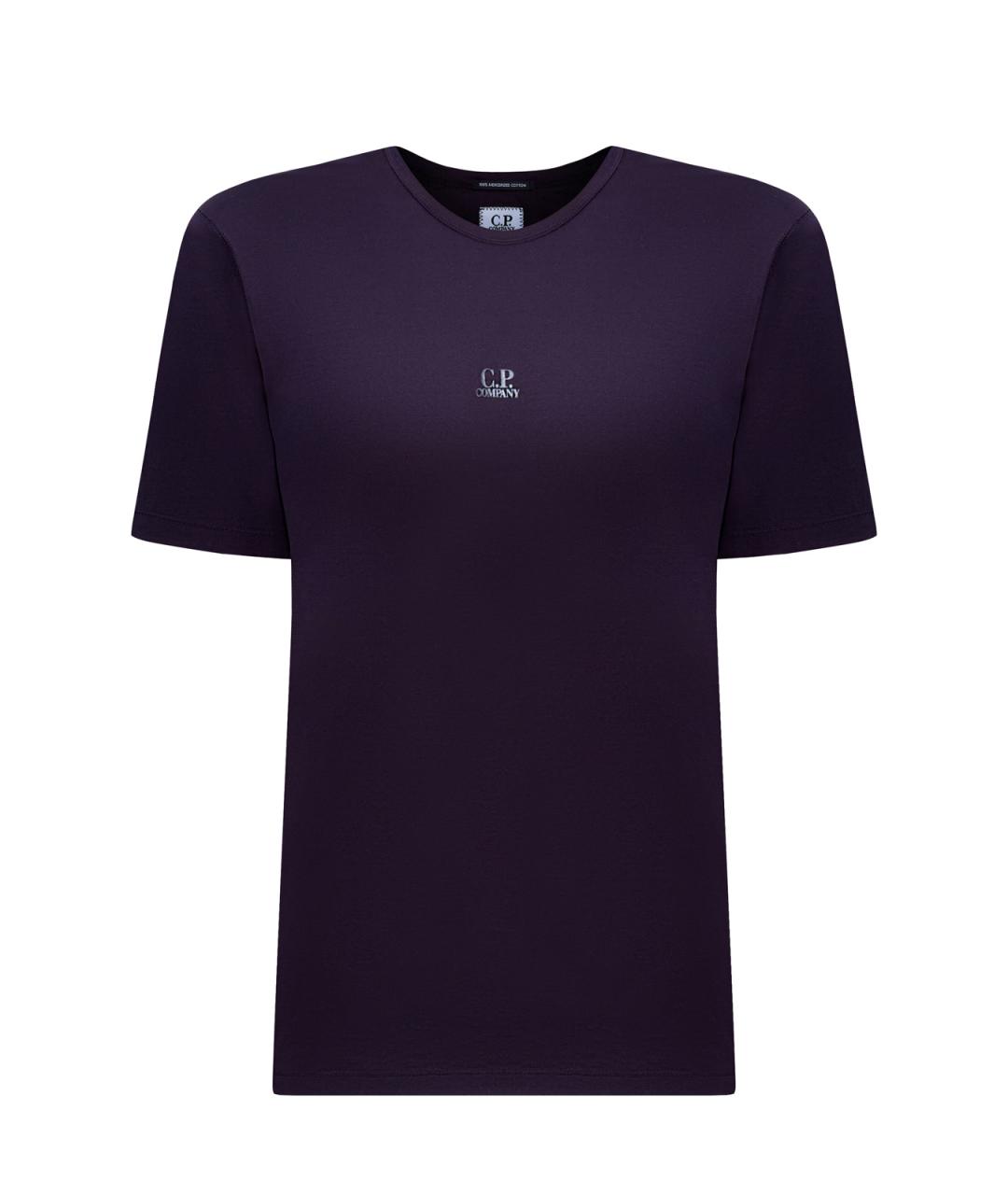 CP COMPANY Синяя хлопковая футболка, фото 1