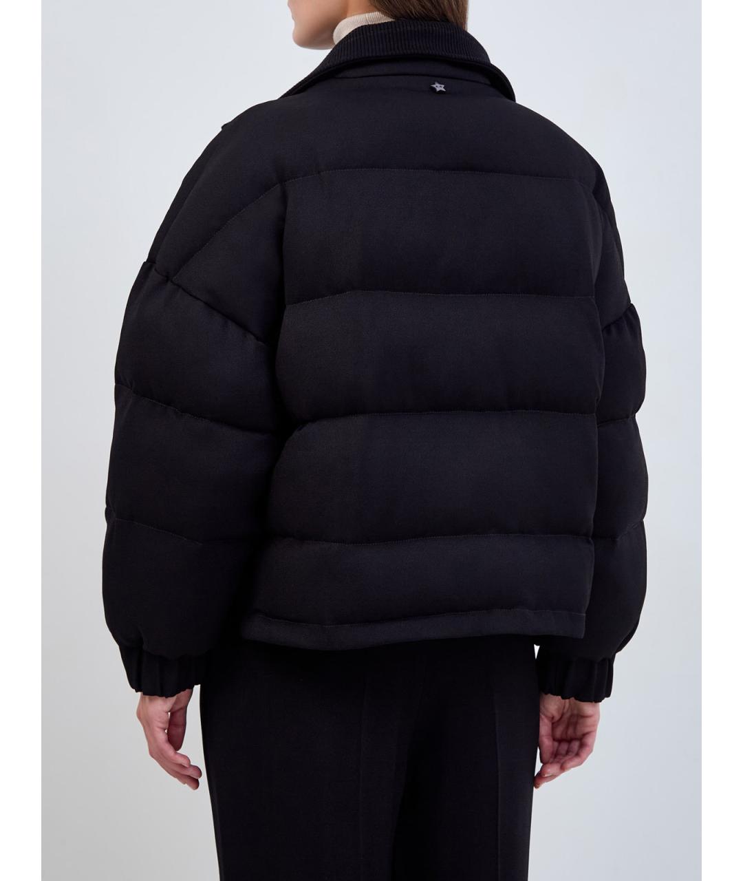 LORENA ANTONIAZZI Черный вискозный пуховик, фото 4