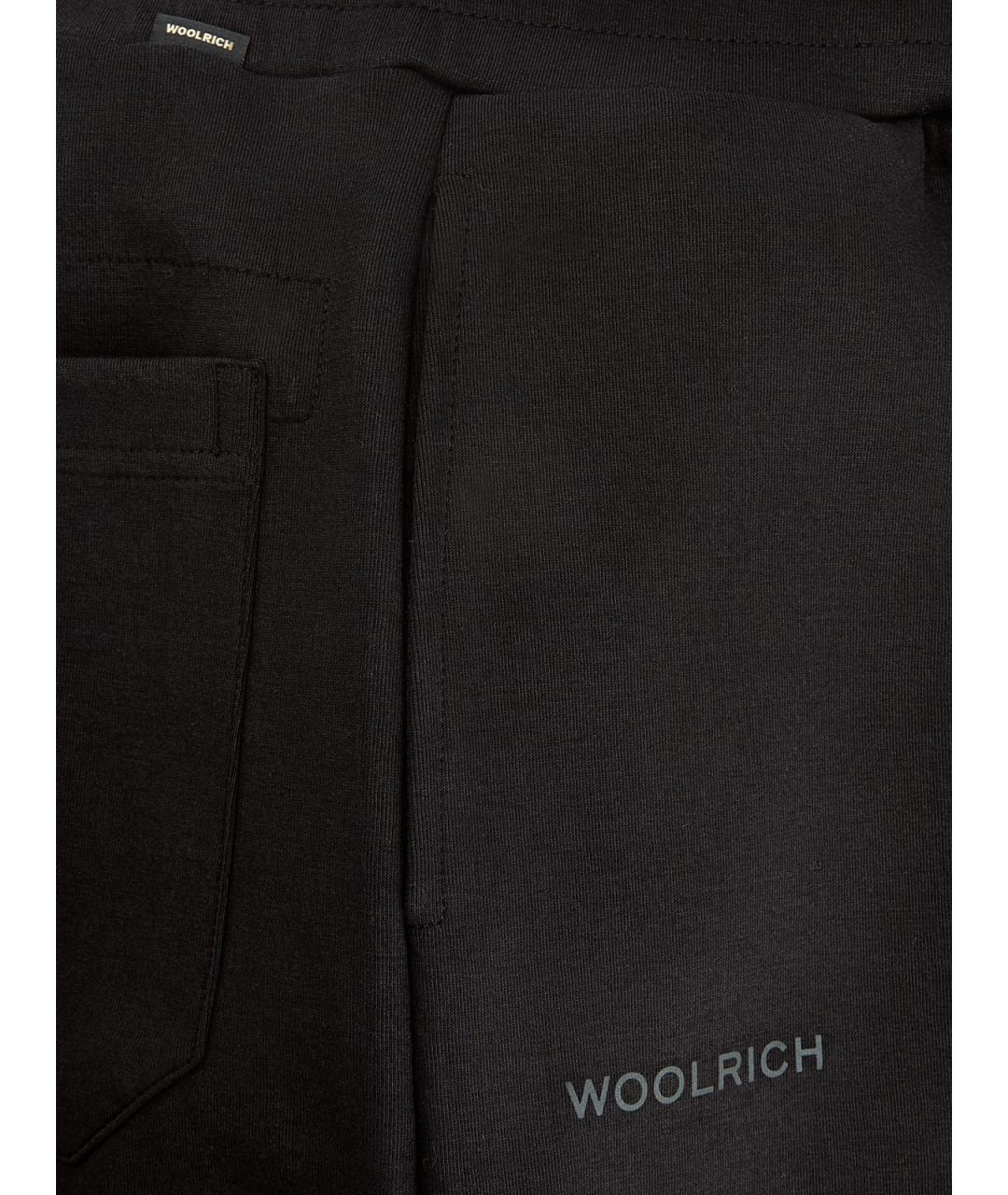 WOOLRICH Черные хлопковые повседневные брюки, фото 5