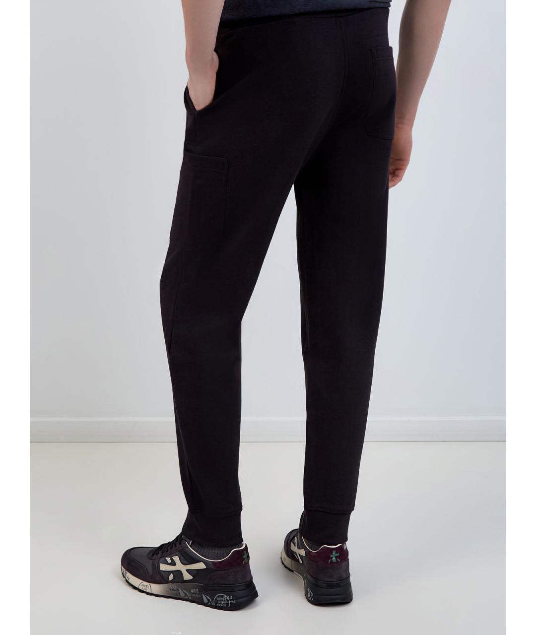 WOOLRICH Черные хлопковые повседневные брюки, фото 4