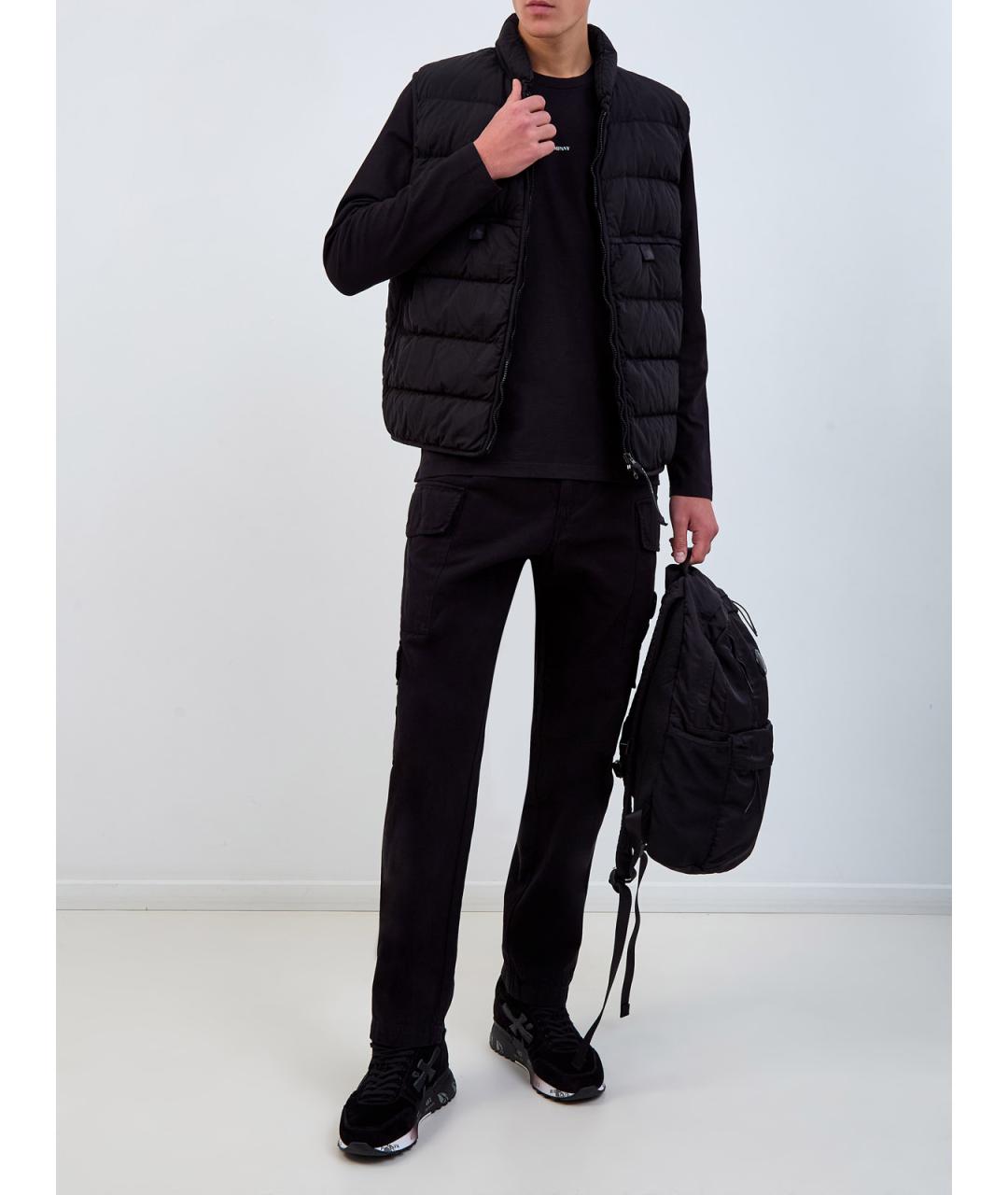 CP COMPANY Черные хлопковые повседневные брюки, фото 2