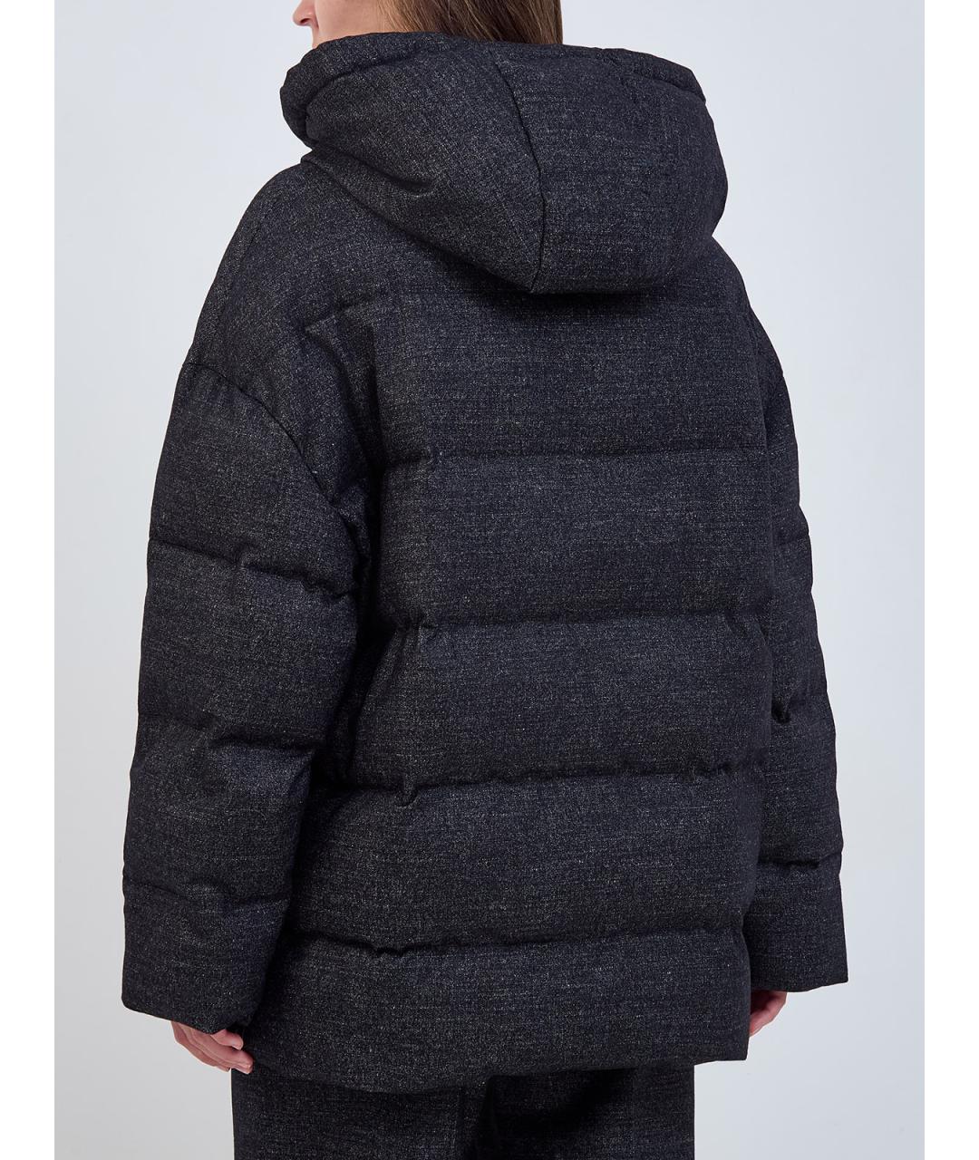 LORENA ANTONIAZZI Антрацитовая шерстяная куртка, фото 4