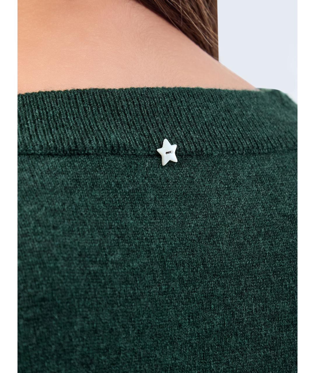 LORENA ANTONIAZZI Зеленый шерстяной джемпер / свитер, фото 5
