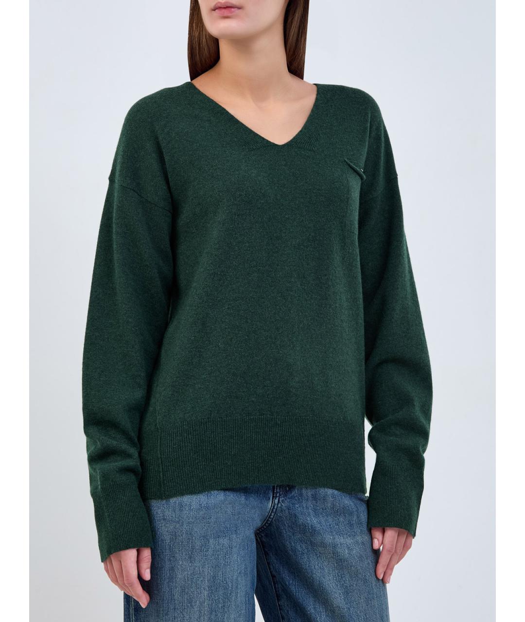 LORENA ANTONIAZZI Зеленый шерстяной джемпер / свитер, фото 3