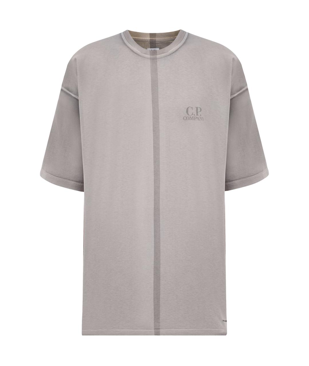 CP COMPANY Бежевая хлопковая футболка, фото 1