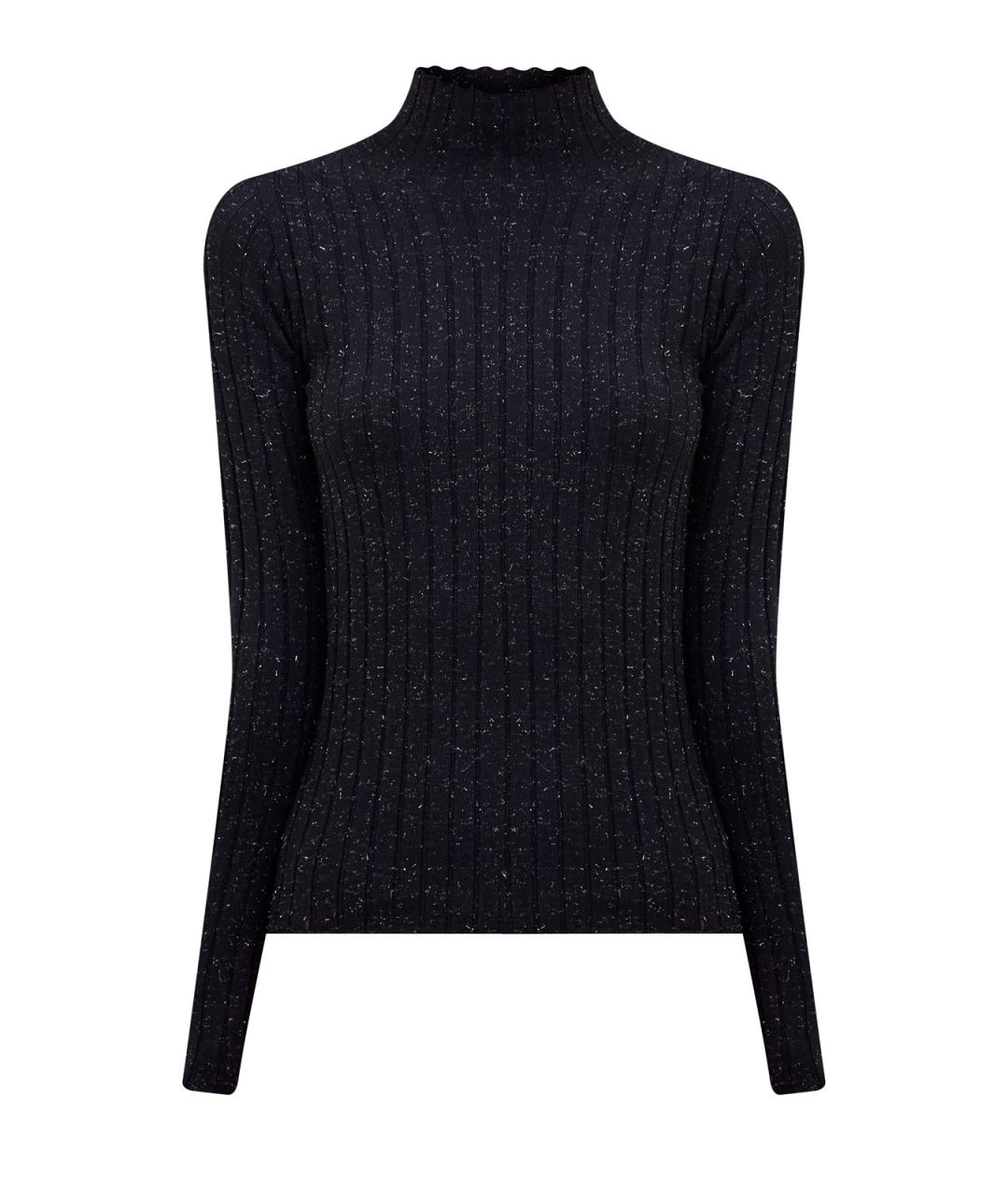 PESERICO Черная шерстяная водолазка, фото 1