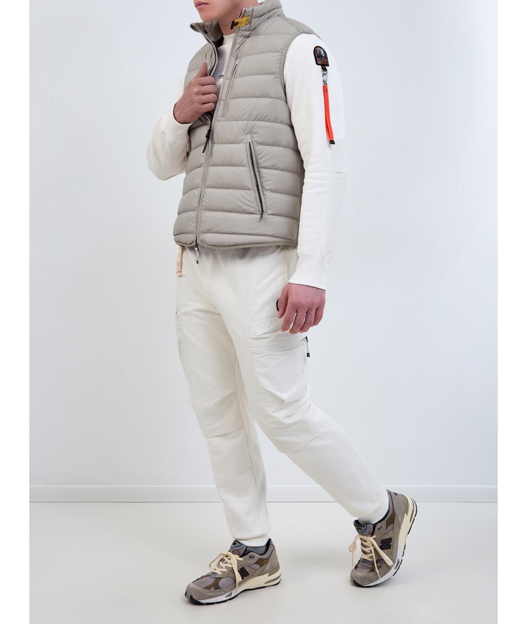 PARAJUMPERS Белые хлопковые повседневные брюки, фото 2