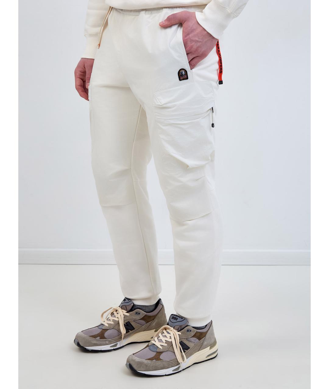 PARAJUMPERS Белые хлопковые повседневные брюки, фото 3