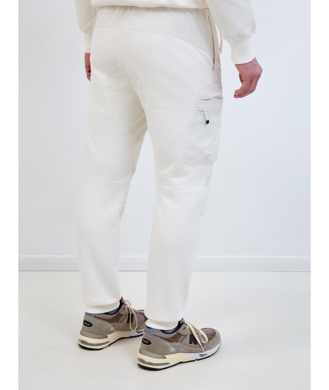 PARAJUMPERS Белые хлопковые повседневные брюки, фото 4