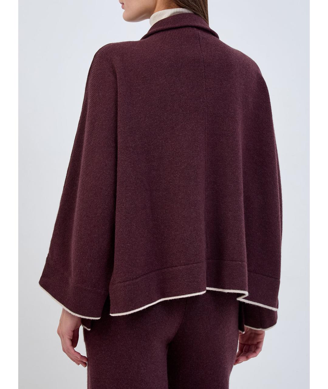ELEVENTY Бордовый кашемировый кардиган, фото 4