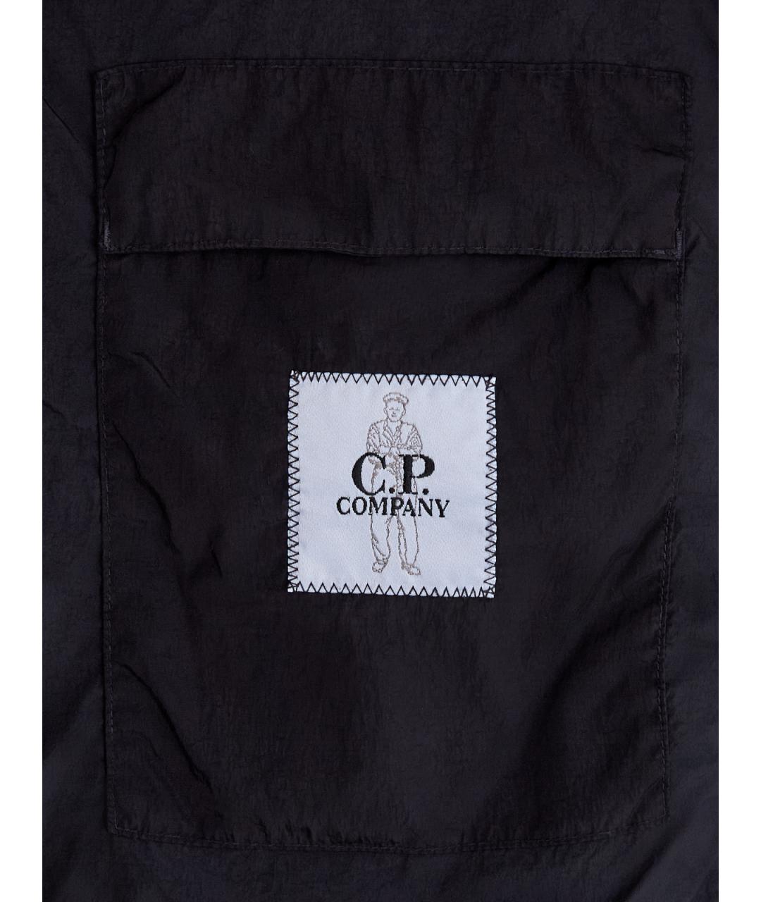 CP COMPANY Черный полиамидовый пуховик, фото 7